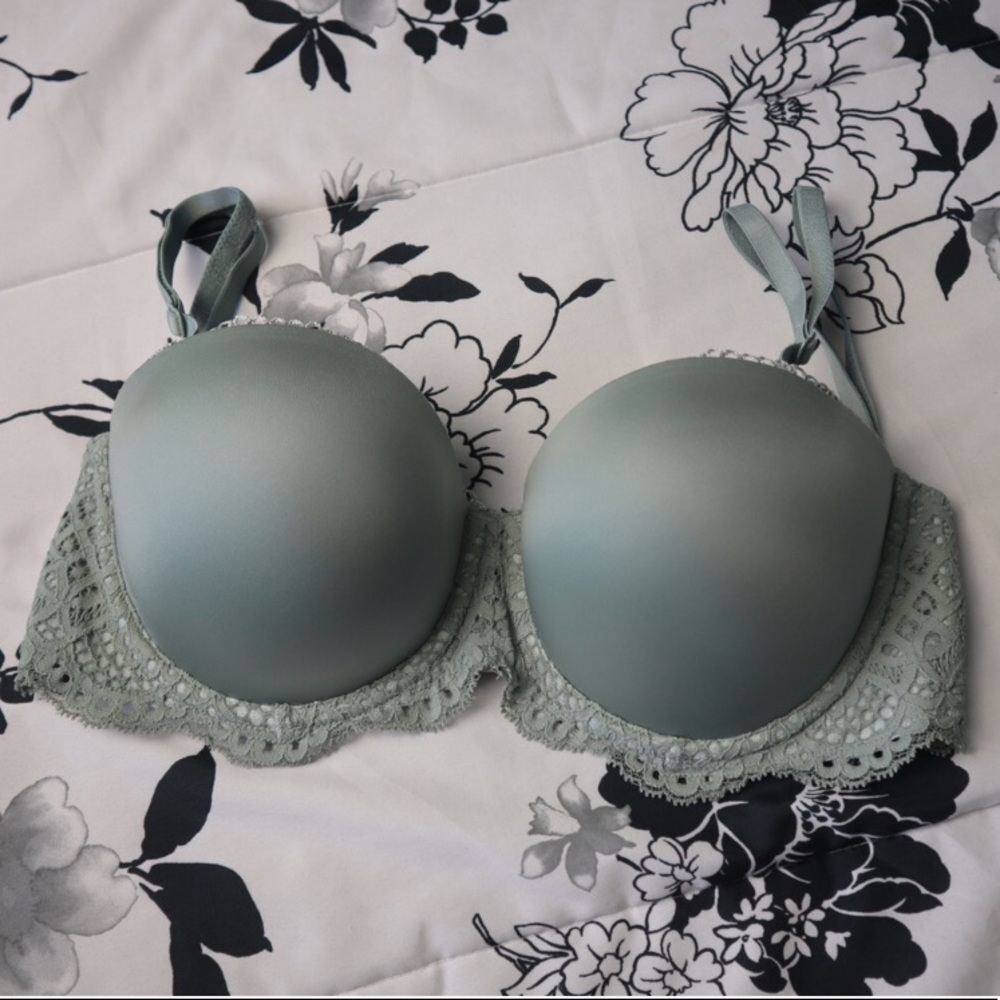 Mint / Sea Foam Green Lace ( silver sea ) VS Bra